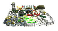 Набор игрушечных солдатиков с техникой, карта, грузовик 150 элементов для мальчиков от 3 лет