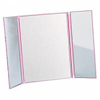 Косметическое зеркало на подставке "Триумфальная арка" Розового цвета