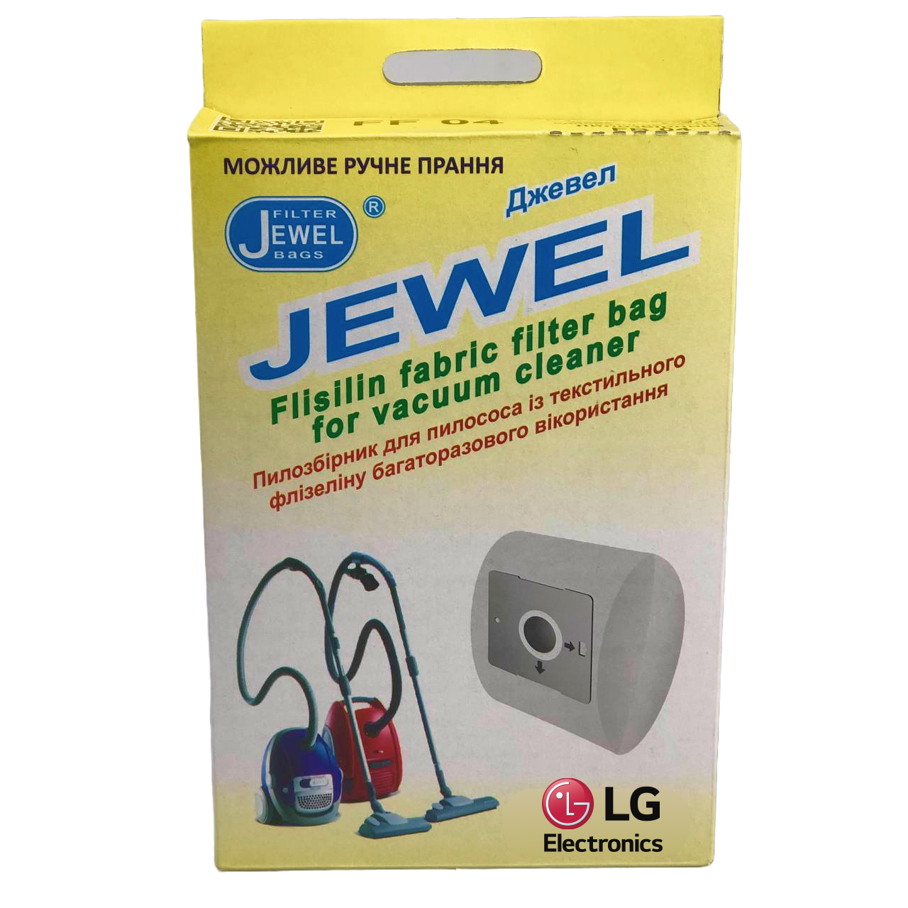 Мішок для пилососів LG синтетичний багаторазовий Jewel FF-05