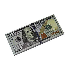 Блокнот для нотаток 100 $ клейовий, нового зразка