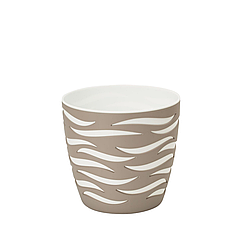 Горщик із вкладкою Сахара Duo 18 см сіро-бежевий+білий