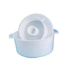 Форма для приготування сиру з поршнем кругла на 1,5 кг