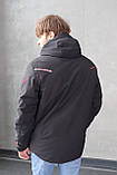 Чоловіча зимова куртка чорна оригінальна WHS гірськолижна термокурка, фото 5