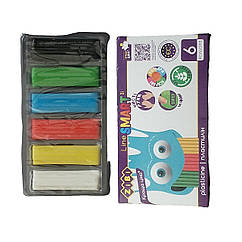 М'який пластилін для дітей Zibi 6 кольорів