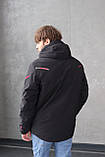 Чоловіча зимова куртка чорна оригінальна WHS гірськолижна термокурка, фото 7