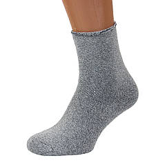 Шкарпетки чоловічі махрові високі Медичні 27-30 розмір (41-45 взуття) однотонні, сірий