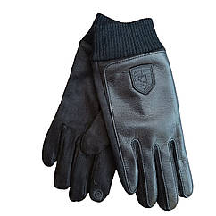 Рукавички чоловічі сенсорні спорт екошкіра + спандекс осінь-зима розмір 11 модель 1