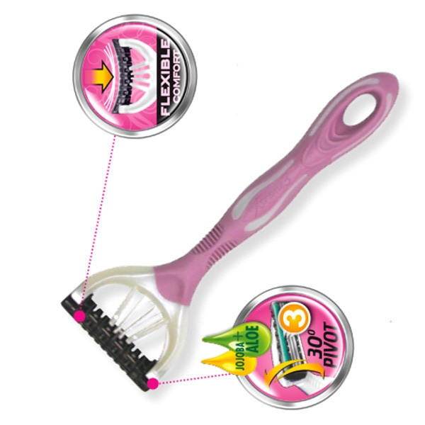 Бритва одноразова Wilkinson Sword Xtreme 3 Beauty з трьома лезами на плаваючій голівці