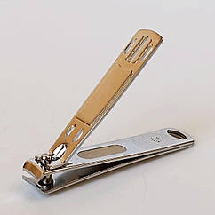 Кусачки манікюрні із золотом із нікельмісної сталі 8 см