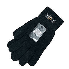 Рукавички чоловічі вовняні ангора Sport осінь-зима розмір L- XXL колір чорний