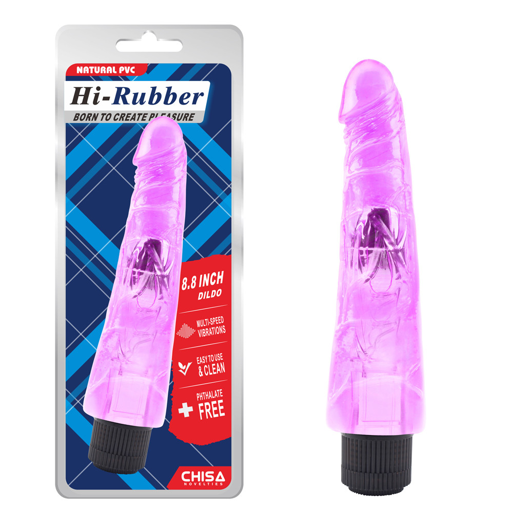 Ch76454 вібратор фіолетовий Chisa Hi-Rubber 8.8 KTT