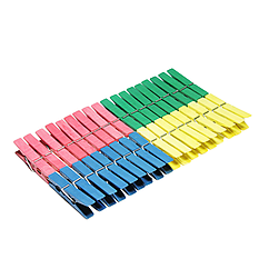 Набір прищіпок пластмасових 7 см комплект 20 шт.