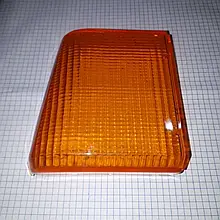 Скло заднього ліхтаря жовте ліве нового зразка Таврія ЗАЗ 1102