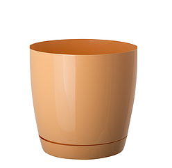 Горщик круглий Toscana 19 см персиковий
