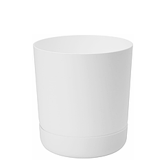 Горщик круглий Satina 13 см білий