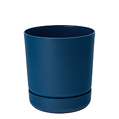 Горщик круглий Satina 13 см гранат