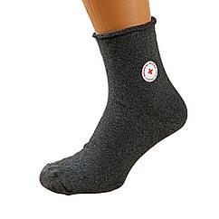 Шкарпетки чоловічі зимові з махрою Медичні 41-46 розмір темно-сірий