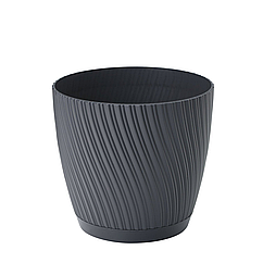 Горщик круглий Mika 19 см антрацит