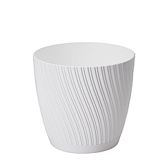 Горщик круглий Mika 19 см білий