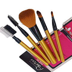 Набір косметичних пензлів для макіяжу 5 шт. у блістері