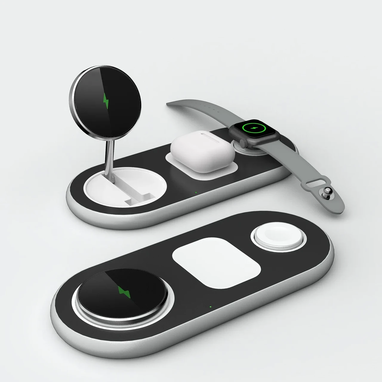 Бездротова зарядка MagSafe D301 QI док-станція для iPhone Apple Watch AirPods для айфона