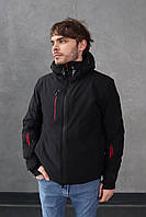 Чоловіча зимова куртка чорна оригінальна WHS гірськолижна термокурка