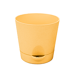 Горщик Фіалка Люкс 11.5 см жовтий