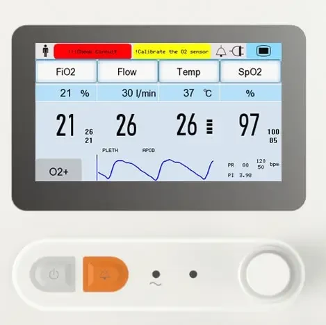 Прилад для назальної високопотокової оксигенотерапії NF5 Біомед, фото 1