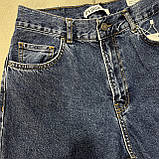 Джинси жіночі палаццо котон широкі темні щільні 29 сині, фото 7
