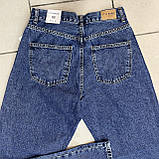 Джинси жіночі палаццо котон широкі темні щільні 29 сині, фото 8