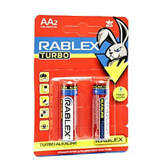 Батарейки Rablex Turbo Alkaline LR6 лужна комплект 2 шт