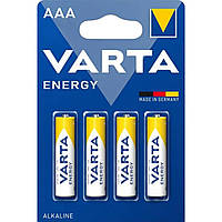 Батарейки Varta Energy Alkaline LR3 щелочная комплект 4 шт