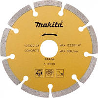 Круг отрезной Makita алмазный по бетону сегмент золотой. 125*22,23(20) мм (A-84115)