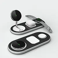Бездротова зарядка D301 QI док-станція для iPhone Watch AirPods для айфона годинника навушників