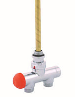 HERZ DE LUXE VUA 4-ходовий клапан для термостатичного регулювання, прохідний хромований