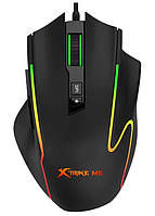 Миша комп'ютерна дротова оптична XTRIKE ME GM-518 з різнобарвною підсвіткою 3600 DPI