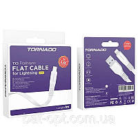 USB кабель Tornado TX3 Lightning (2,4A/1м)- білий