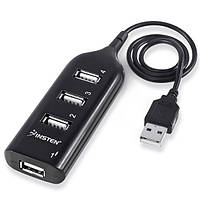 USB розгалужувач хаб пасивний Insten 4-Port Black