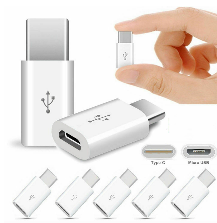 Перехідник адаптер Micro USB - Type-C White, фото 1