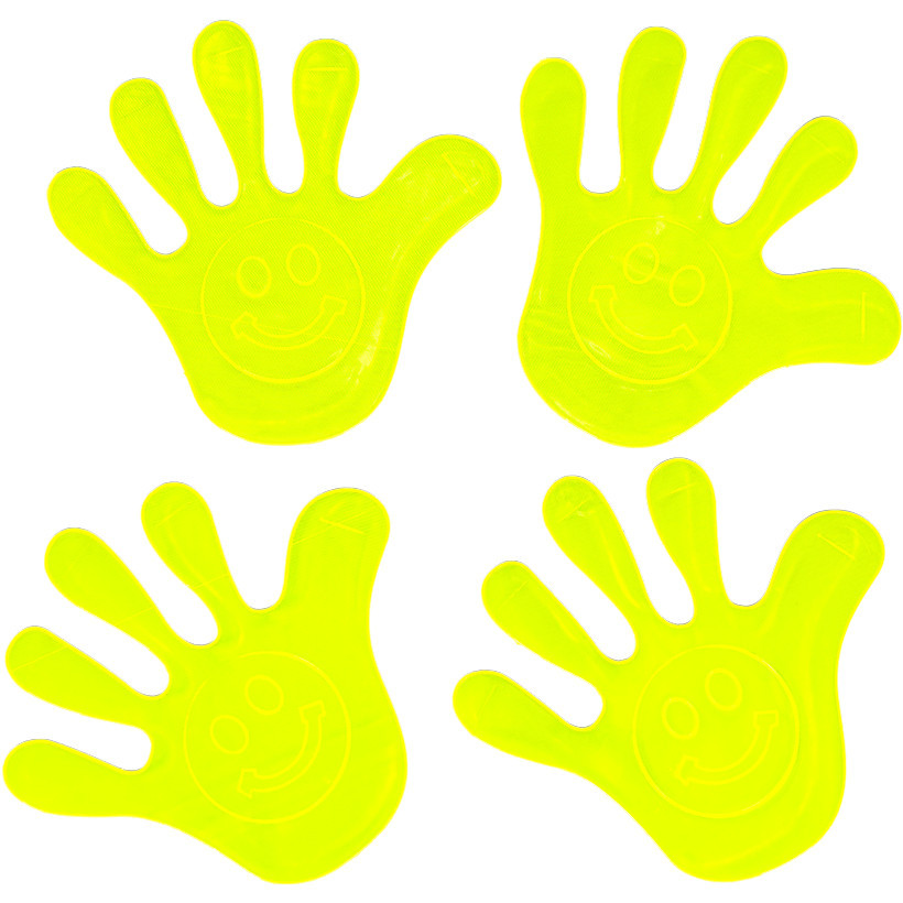 Наклейки світловідбиваючі Smile Hand 4шт в наборі