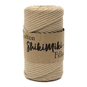 Трикотажний бавовняний шнур Cotton Filled 5 мм, колір Карамельний