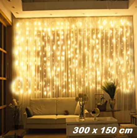 Гірлянда штора водоспад Curtain-Lights 240 LED 3х1,5м Warm White