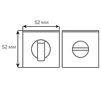 Накладка Comit WC браш мат хром вж Novelty А, Tucanо А (розета 6мм)