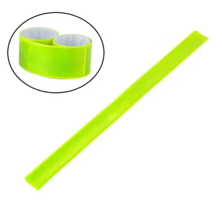 Стрічка світловідбиваюча слеп браслет флікер SLAP Green