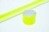 Стрічка світловідбиваюча слеп браслет флікер SLAP Green, фото 3