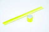 Стрічка світловідбиваюча слеп браслет флікер SLAP Green, фото 5