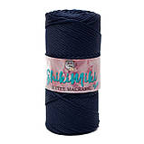 Шнур поліефірний Matte Macrame 3 mm, колір Темно-синій, фото 2