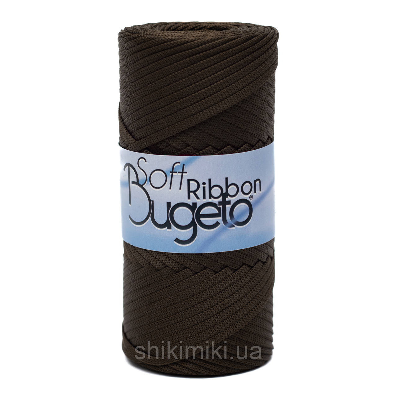 Плоский шнур поліефірний Bugeto Soft Ribbon, колір Темно-каштановий, фото 1