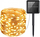 Гірлянда на сонячній батареї LED SOLAR 300 LED 30м Warm White, фото 2