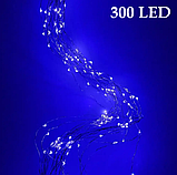 Світлодіодна гірлянда Кінський хвіст крапля роси X-MAS Horsetail 300 Led Blue, фото 2